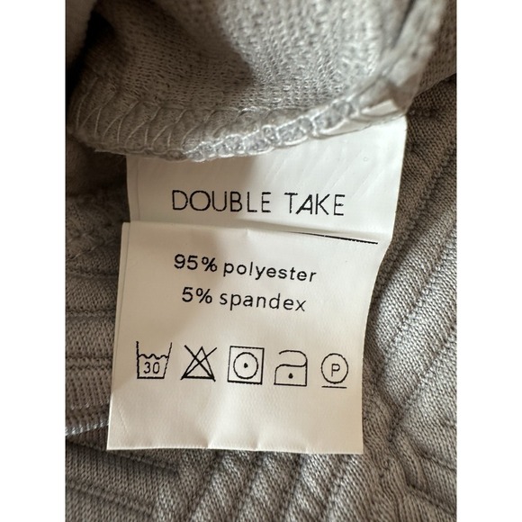 Double Take‎ Womens Top Size XL Gray Short Sleeve Stretch Relaxed New - Picture 5 of 9